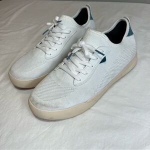 Vessi weekend white waterproof boat deck shoes size 10 mens